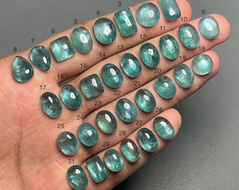 Aqua Kyanite A One Quality 100% Natural Kyanite Cabochon Loose Gemstone For Making Jewelry Code MI-933
