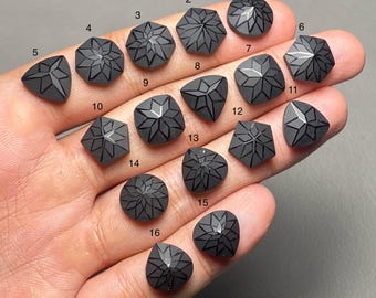 Black Spinel Precision Cut A One Quality 100% Natural Black Spinel Loose Gemstone For Making Jewelry Code MI-1278