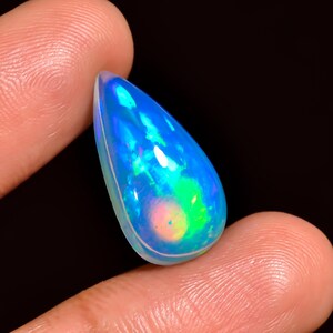 Ethiopian Opal Top Grade Quality 100% Natural Welo Fire Ethiopian Opal Cabochon Gemstone For Making Jewelry 6 Ct. 19X10X6 mm AQ-832