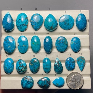 Tibetan Turquoise A One Quality 100% Natural Tibetan Turquoise Cabochon Loose Gemstone For Making Jewelry MI-756