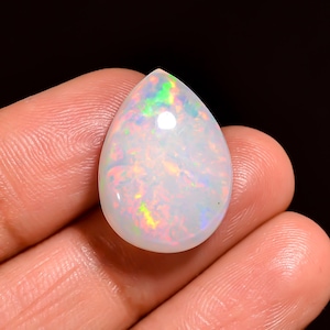 Ethiopian Opal Top Grade Quality 100% Natural Welo Fire Ethiopian Opal Cabochon Gemstone For Making Jewelry 9.5 Ct. 19X14X7 mm AQ-826