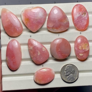 Rosa Opal A One Qualität 100% natürlicher Rosa Opal Cabochon Loser Edelstein für die Herstellung von Schmuck Code MI-238