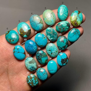 Tibetan Turquoise A One Quality 100% Natural Tibetan Turquoise Cabochon Loose Gemstone For Making Jewelry MI-405