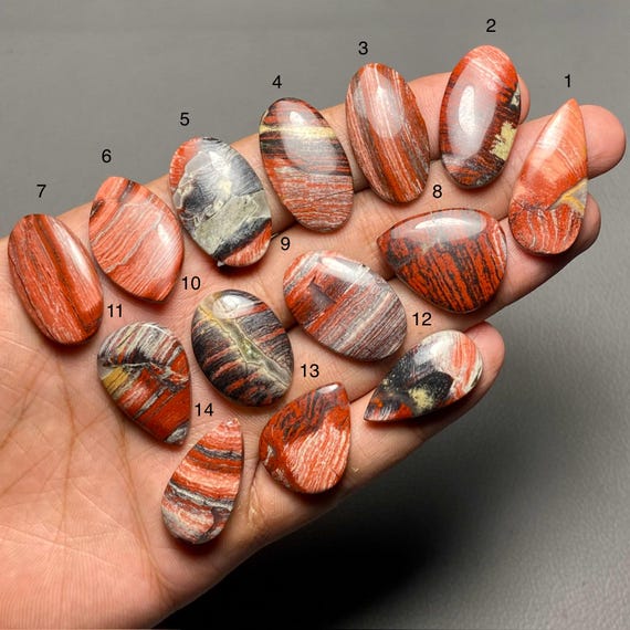 Rainbow Jasper A One Quality 100% Natural Rainbow Jasper Cabochon