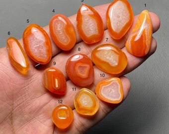 Lake Superior Agate A One Quality 100% Natural Lake Superior Agate Cabochon Loose Gemstone For Making Jewelry Code MI-1332