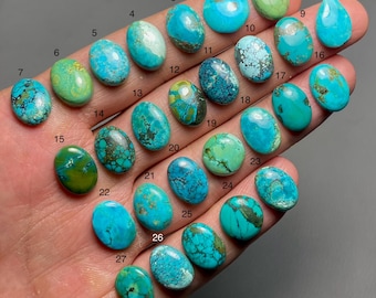 Tibetan Turquoise A One Quality 100% Natural Tibetan Turquoise Cabochon Loose Gemstone For Making Jewelry MI-185