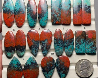 Sonora Sunrise Pair A One Quality 100% Natural Sonora Sunrise  Cabochon Loose Gemstone For Making Earring Code MI-251