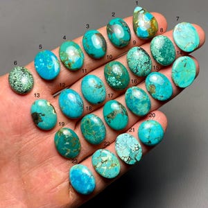 Tibetan Turquoise A One Quality 100% Natural Tibetan Turquoise Cabochon Loose Gemstone For Making Jewelry MI-183