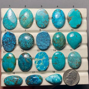 Tibetan Turquoise A One Quality 100% Natural Tibetan Turquoise Cabochon Loose Gemstone For Making Jewelry MI-755