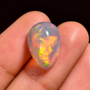 Ethiopian Opal Top Grade Quality 100% Natural Welo Fire Ethiopian Opal Cabochon Gemstone For Making Jewelry 6.5 Ct. 16X11X7 mm AQ-867