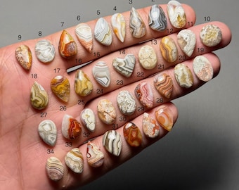 Crazy Lace Agate A One Quality 100% Natural Crazy Lace Agate Cabochon Loose Gemstone For Making Jewelry Code MI-1602