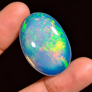 Ethiopian Opal Top Grade Quality 100% Natural Welo Fire Ethiopian Opal Cabochon Gemstone For Making Jewelry 26.5 Ct. 30X21X7 mm AQ-852