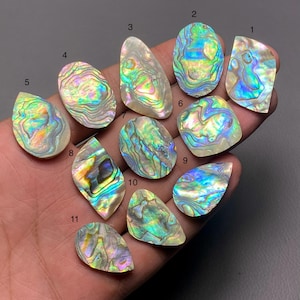 Abalone Shell A One Quality 100% Natural Abalone Shell Gemstone Cabochon Loose Gemstone For Making Jewelry Code MI-662