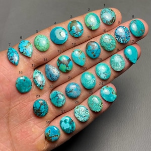 Tibetan Turquoise A One Quality 100% Natural Tibetan Turquoise Cabochon Loose Gemstone For Making Jewelry MI-161