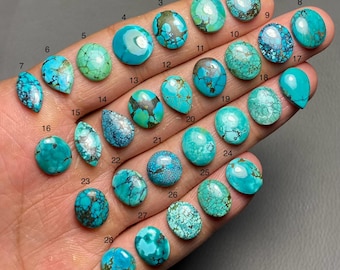 Tibetan Turquoise A One Quality 100% Natural Tibetan Turquoise Cabochon Loose Gemstone For Making Jewelry MI-161