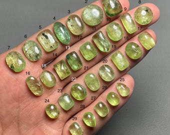 Parrot Green Kyanite A One Quality 100% Natural Kyanite Cabochon Loose Gemstone For Making Jewelry Code MI-363