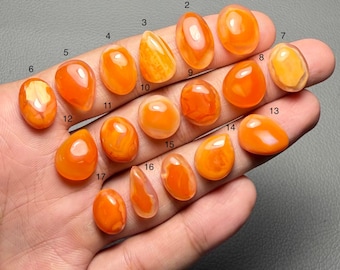 Lake Superior Agate A One Quality 100% Natural Lake Superior Agate Cabochon Loose Gemstone For Making Jewelry Code MI-1469