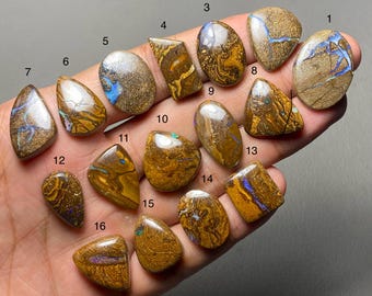 Australian Boulder Opal A One Quality 100% Natural Boulder Opal Cabochon Loose Gemstone For Making Jewelry Code MI-868