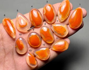 Lake Superior Agate A One Quality 100% Natural Lake Superior Agate Cabochon Loose Gemstone For Making Jewelry Code MI-1465