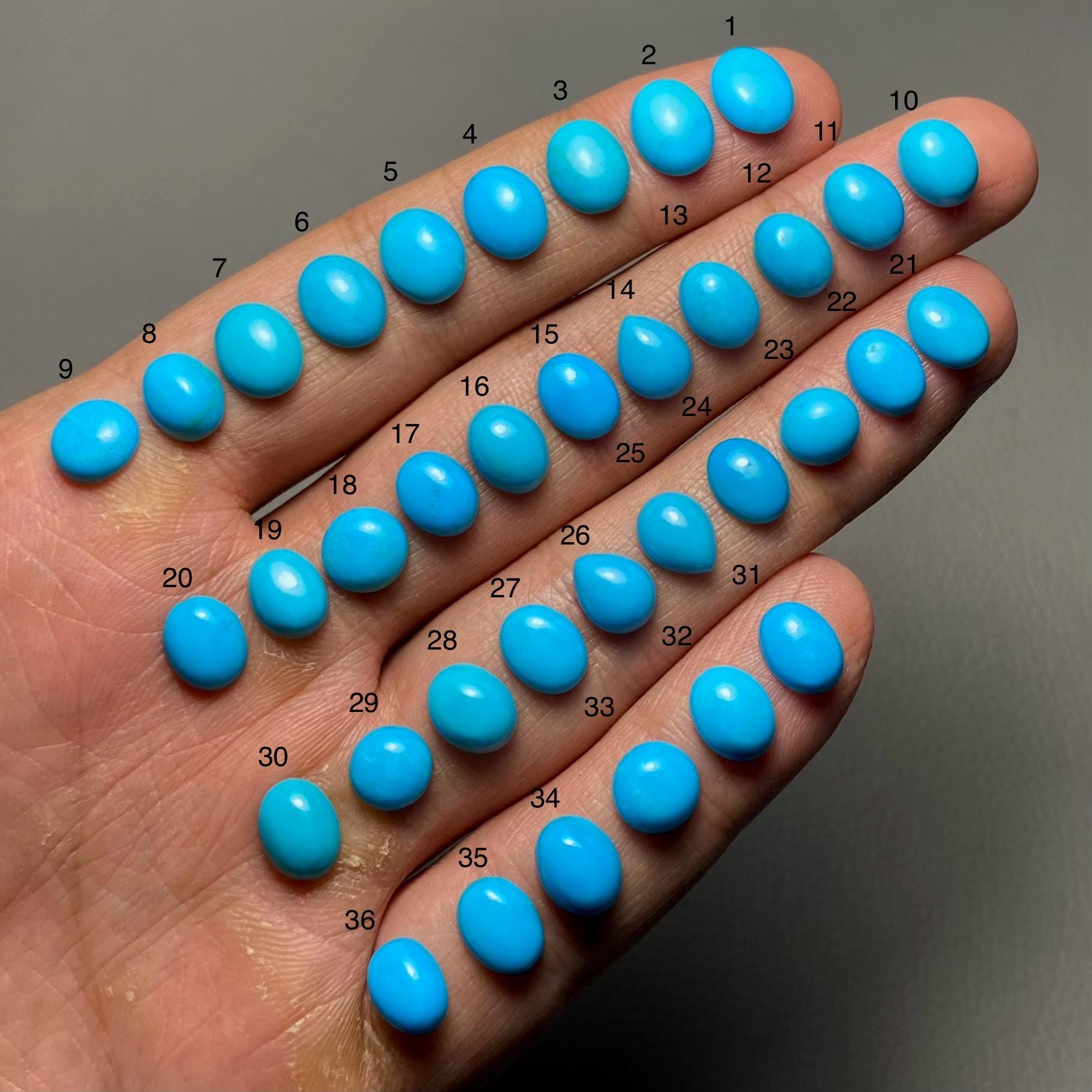 Sleeping Beauty Arizona Turquoise A One Quality 100% Natural Sleeping Beauty Turquoise Cabochon Loose Gemstone For Making Jewelry MI-391