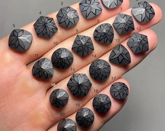 Black Spinel Precision Cut A One Quality 100% Natural Black Spinel Loose Gemstone For Making Jewelry MI-156