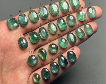 Rare Green Kyanite A One Quality 100% Natural Kyanite Cabochon Loose Gemstone For Making Jewelry Code MI-807