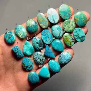 Tibetaans turkoois Een kwaliteit 100% natuurlijke Tibetaans turkoois cabochon losse edelsteen voor het maken van sieraden MI-187