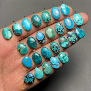 Tibetan Turquoise A One Quality 100% Natural Tibetan Turquoise Cabochon Loose Gemstone For Making Jewelry MI-160