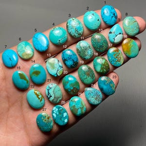 Tibetan Turquoise A One Quality 100% Natural Tibetan Turquoise Cabochon Loose Gemstone For Making Jewelry MI-406