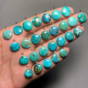 Tibetan Turquoise A One Quality 100% Natural Tibetan Turquoise Cabochon Loose Gemstone For Making Jewelry MI-126