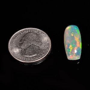 Ethiopian Opal Top Grade Quality 100% Natural Welo Fire Ethiopian Opal Cabochon Gemstone For Making Jewelry 10 Ct. 22X9X7 mm AQ-820