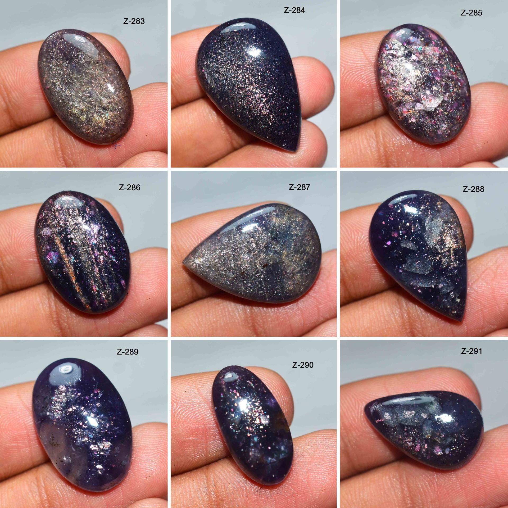 アイオライトサンストーン A 100%天然のアイオライトサン