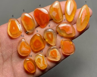 Lake Superior Agate A One Quality 100% Natural Lake Superior Agate Cabochon Loose Gemstone For Making Jewelry Code MI-2