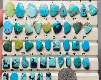 Tibetan Turquoise A One Quality 100% Natural Tibetan Turquoise Cabochon Loose Gemstone For Making Jewelry Code MI-861