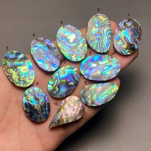 Abalone Shell A One Quality 100% Natural Abalone Shell Gemstone Cabochon Loose Gemstone For Making Jewelry Code MI-736