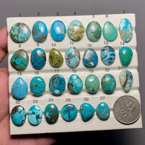 Tibetan Turquoise A One Quality 100% Natural Tibetan Turquoise Cabochon Loose Gemstone For Making Jewelry MI-86