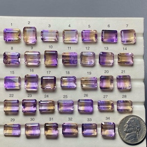 Ametrine Faceted Cut A One Quality 100% Natural Ametrine Inclusion Cut Gemstone For Making Jewelry Code MI-645