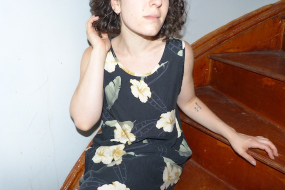 Vintage Silk Hawaiian Market Dress