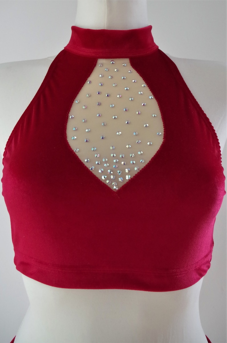 all sizes by Dreamwing\u00ae Pole Dance Set *Berenice I* neckholder with sparkling rhinestones,3 colours