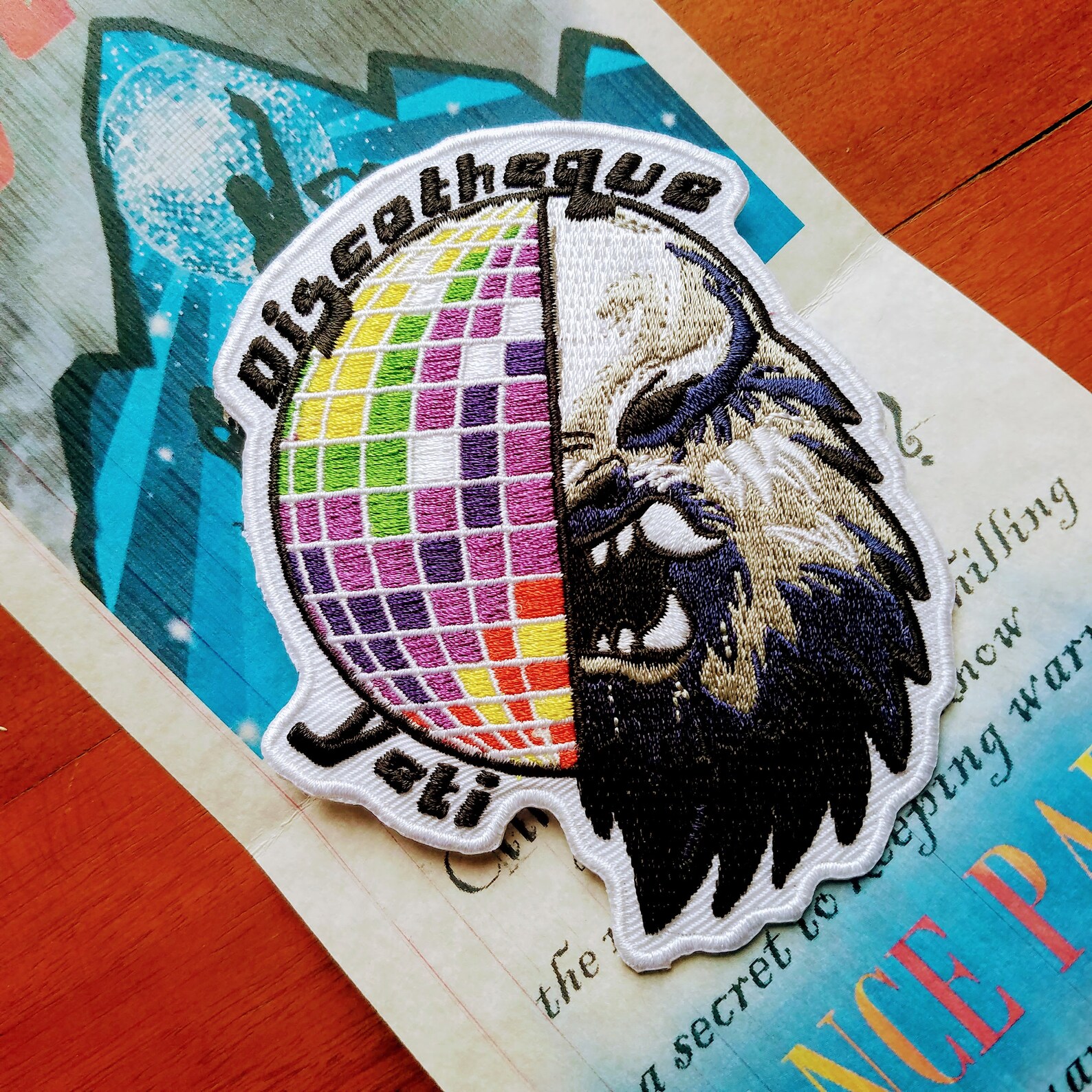 Disco Yeti Iron on Patch Inspired by Disney's Expedition Etsy