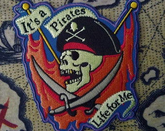 Pirates Life - Inspired by Disney's Pirates of the Caribbean - Large 4 inch Appliques Patch