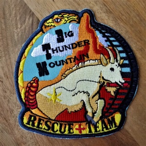 Rescue Team - Inspired by Disney&#39;s Big Thunder Mountain Railroad - Large 4 inch Appliques Patch