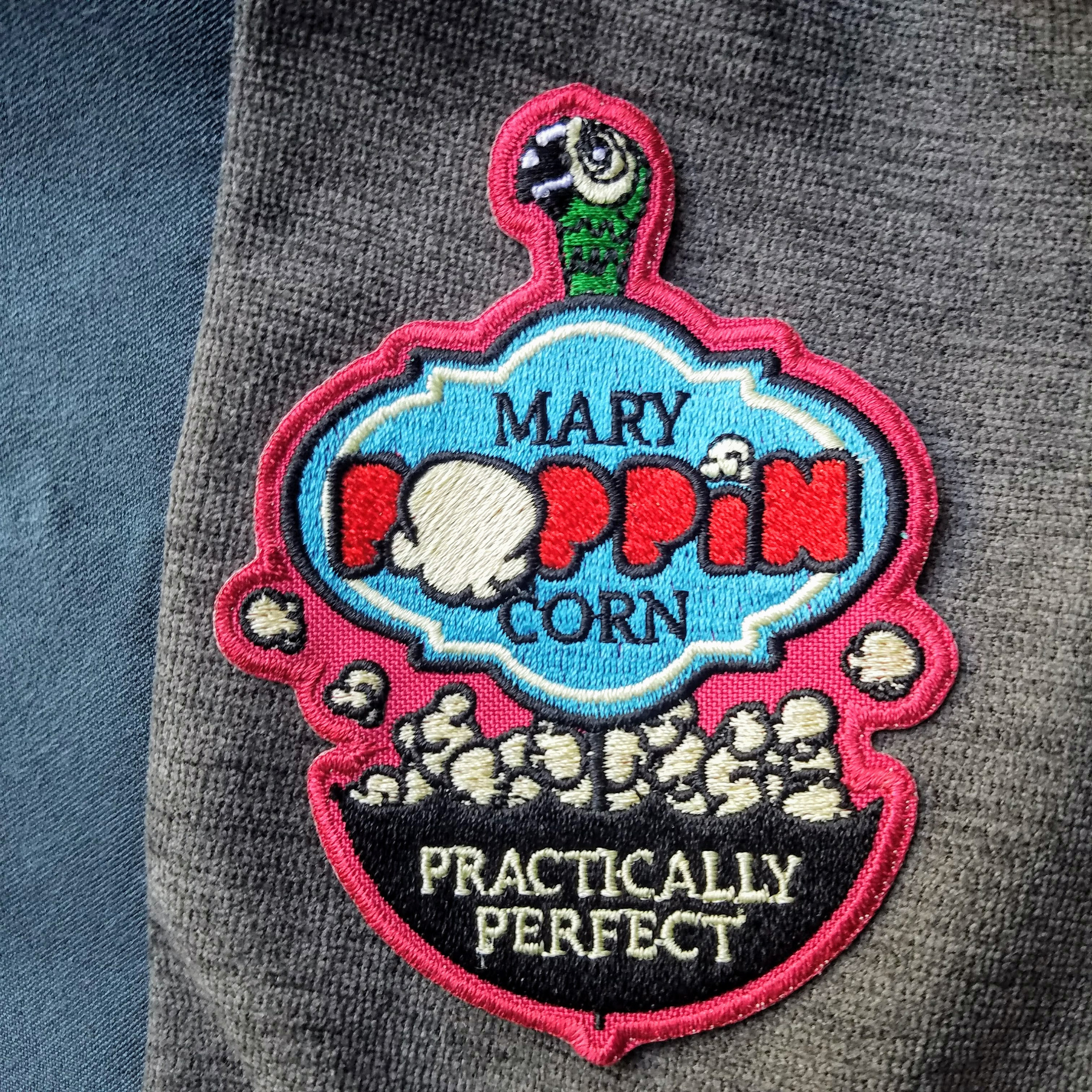 Mary Poppin' Corn Disney's Mary Poppins Inspired Iron on Applique Patch 