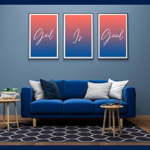 God Is Good | Christian Wall Décor | Christian Artwork | Printable Art | Digital Art | Printable Download | Christian Gifts Idea