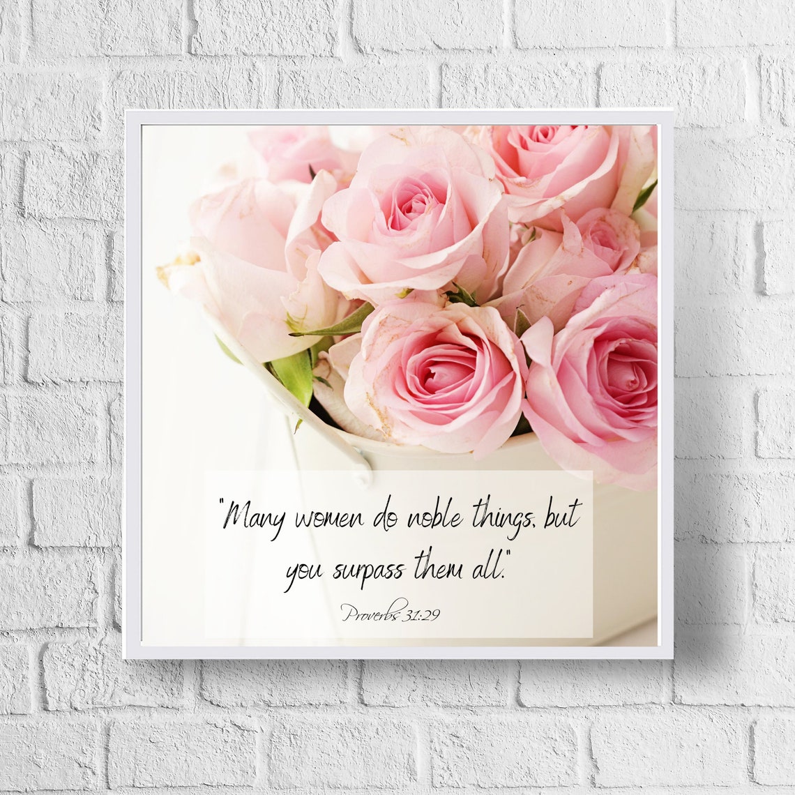 Proverbs 31 Quote Christian Wall Decor Christian Home Decor Etsy India