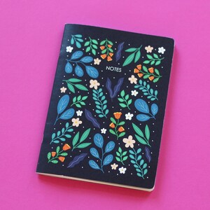 A5 Floral Notebook | Recycled Lined Notebook