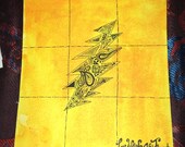 SALE Hand Drawn Grateful Dead Blotter Art