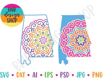 Download Svg Alabama Mandala Etsy