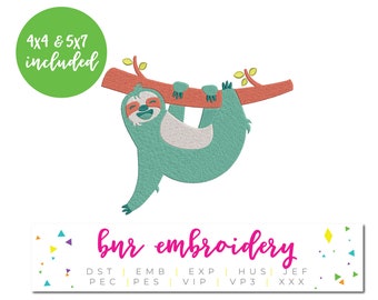 Conception de broderie paresseuse, Conception de broderie animale, Motif de broderie, Fichier de broderie