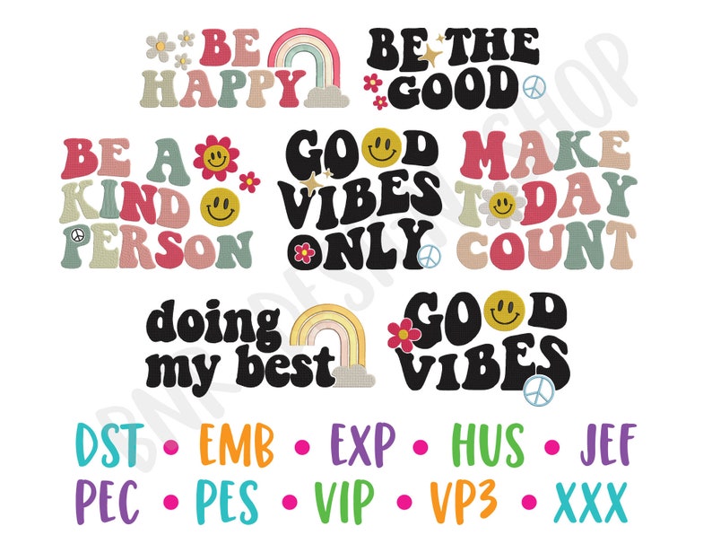 Retro Embroidery Design Bundle for Machine Embroidery Pattern File Digital Download